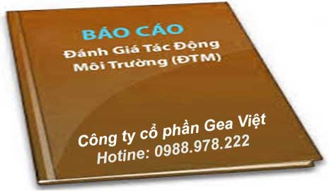 lap bao cao danh gia tac dong moi truong